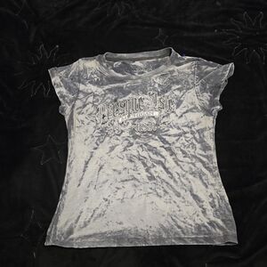 Y2K Gray Tie-Dye Tee
